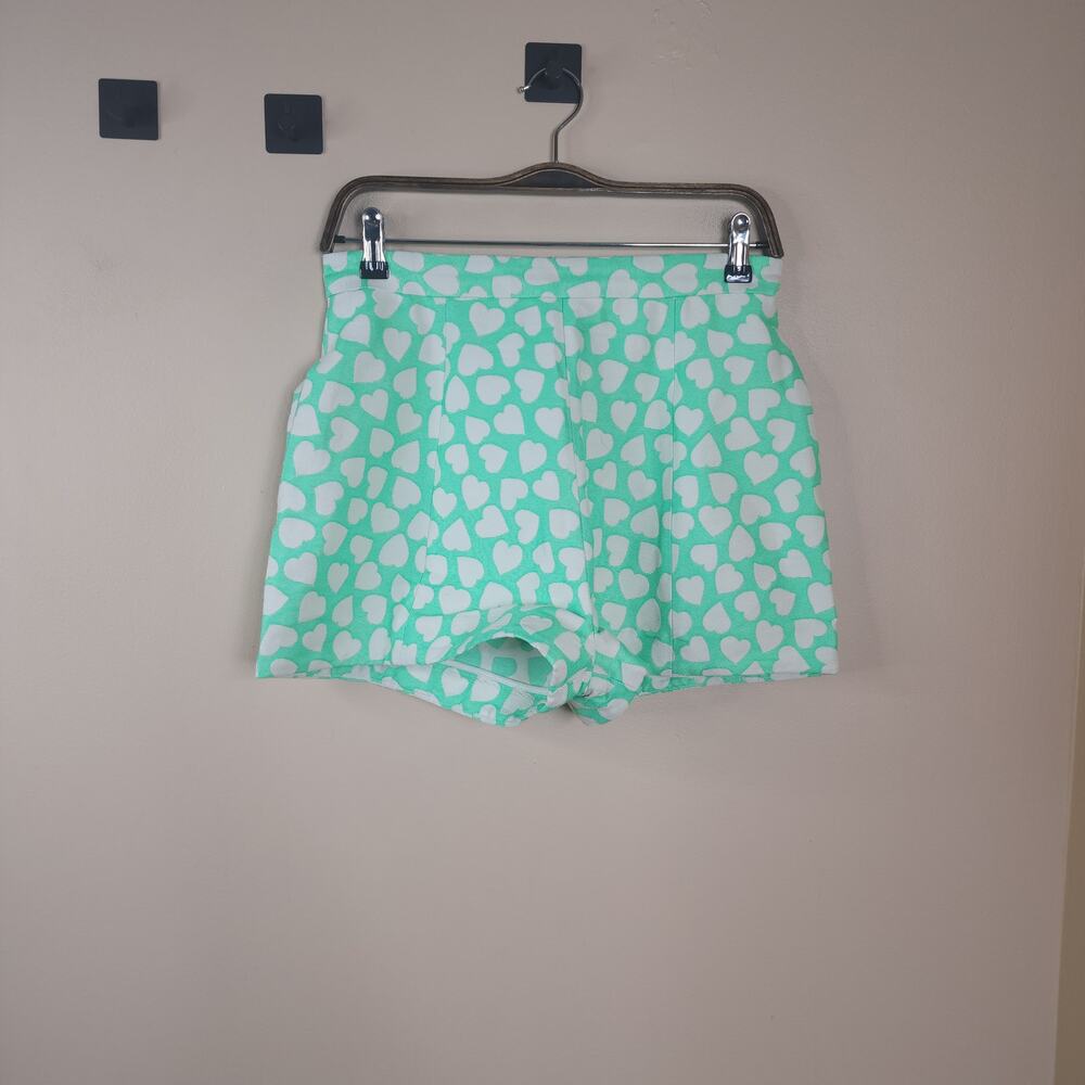 Paul & Joe Sister Green Popeye Shorts with Hearts Size 8